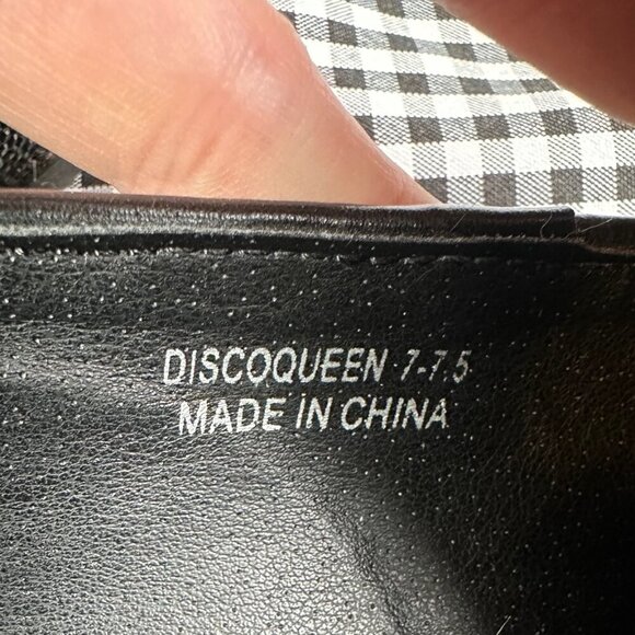 Nelly Bernal Disco Queen Black Rhinestone Loafers Shoes Women's 7.5 - Picture 4 of 4